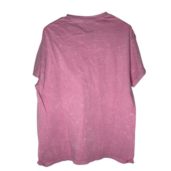 Nirvana Band Tee Retro Live '93 Oversized Distressed Pink Unisex Size L NWOT - Picture 3 of 4